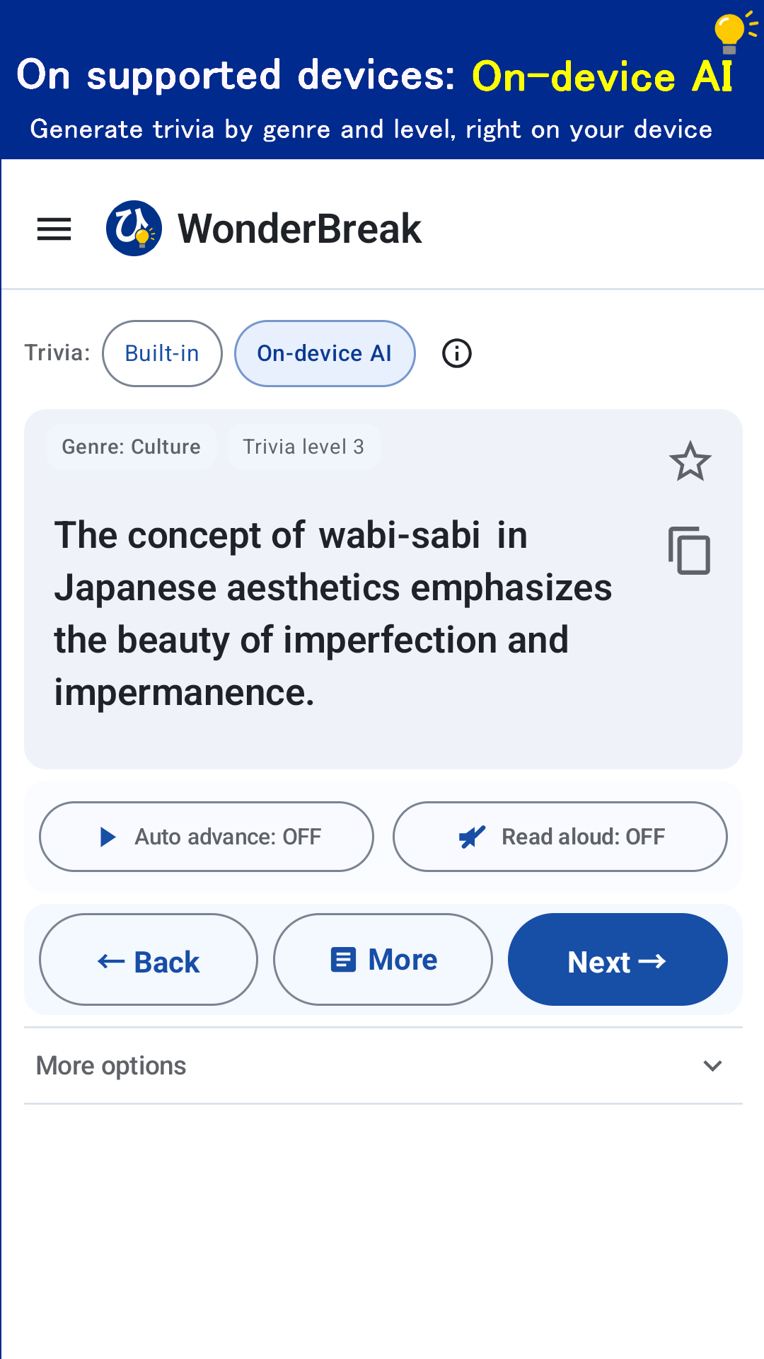On-device AI generation